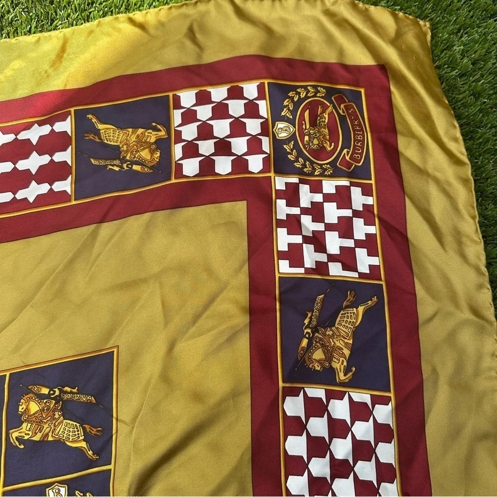 Vintage Burberrys silk scarf